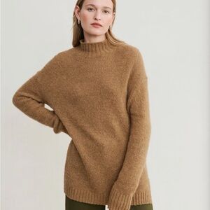 Jenni Kayne Alpaca Mockneck Sweater, Size S